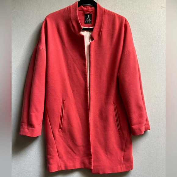 Atmosphere coral long line blazer  Sz 10 - Picture 1 of 12